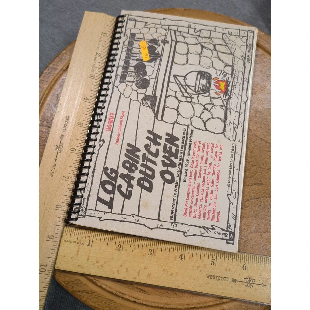 VTG Log Cabin Dutch Oven Recipes Log‎ Cabin Grub Cookbook By Colleen Sloan